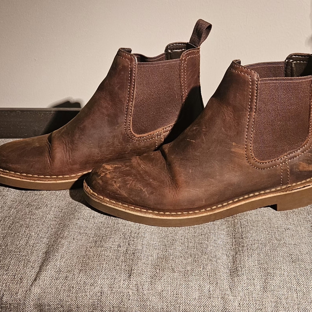 Clarks Dark Brown Leather Ankle Boots